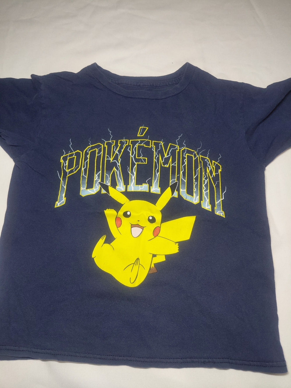 Pokemon Navy and Yellow Pikachu Short Sleeve Tee